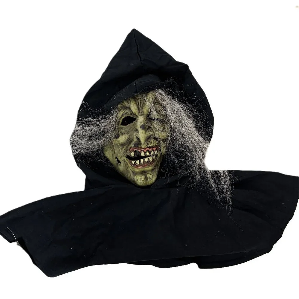 Green Witch Halloween Mask Cinema Secrets VTG Y2K NWT